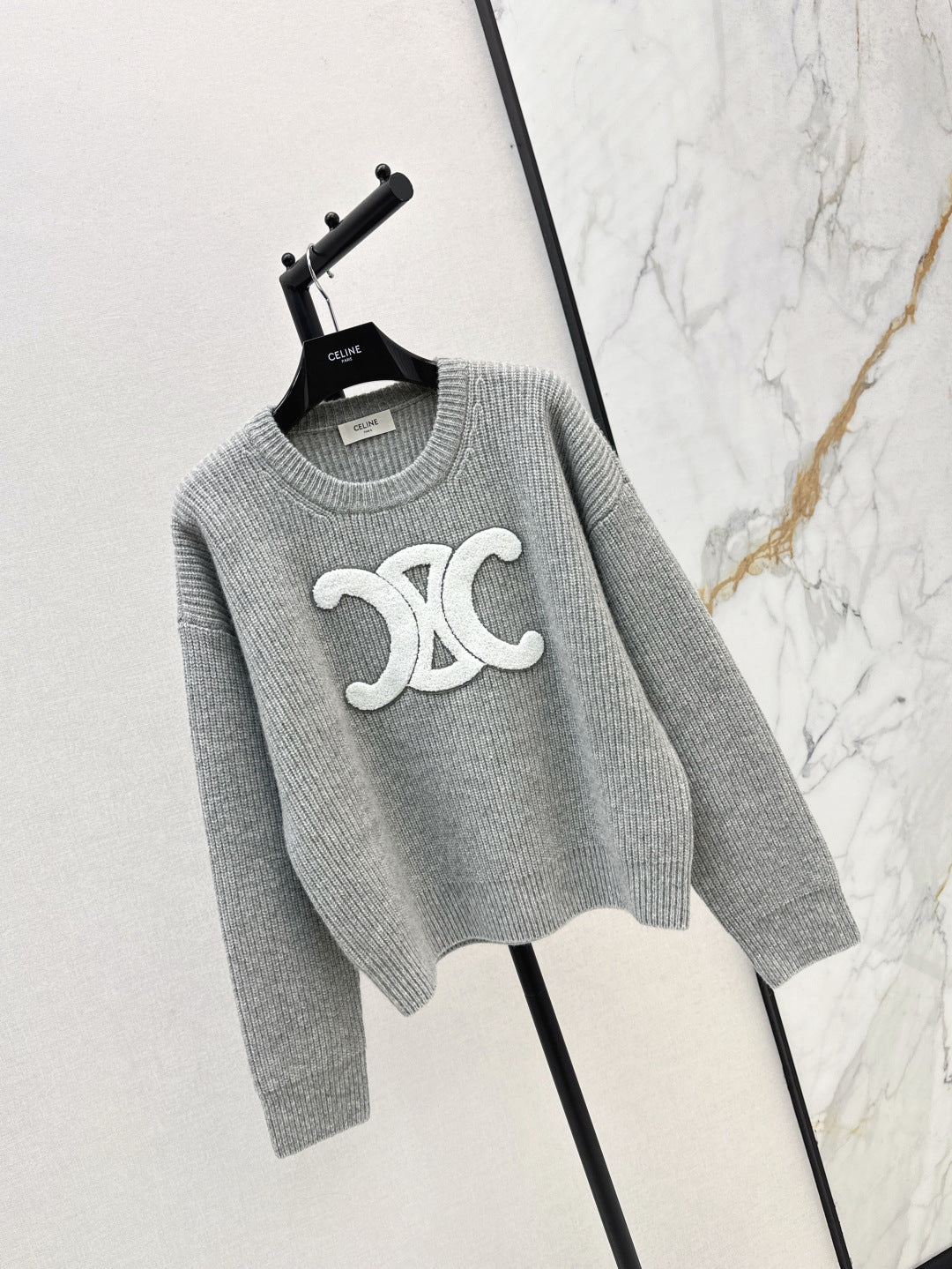Ce 25fw embroidered sweater