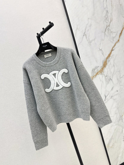 Ce 25fw embroidered sweater