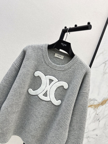 Ce 25fw embroidered sweater