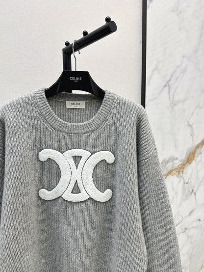 Ce 25fw embroidered sweater