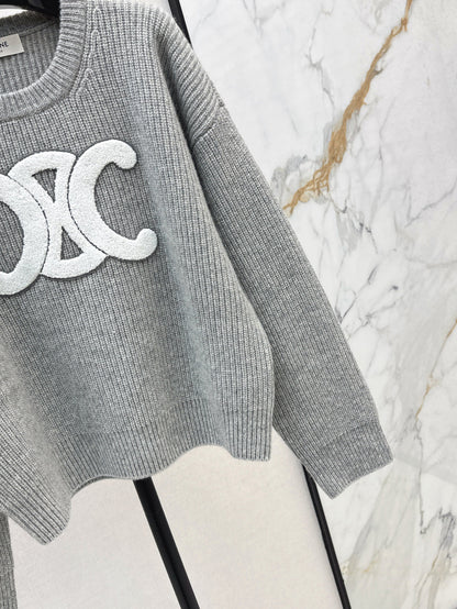 Ce 25fw embroidered sweater