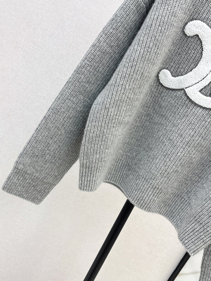 Ce 25fw embroidered sweater