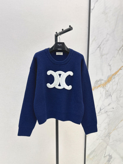 Ce 25fw embroidered sweater