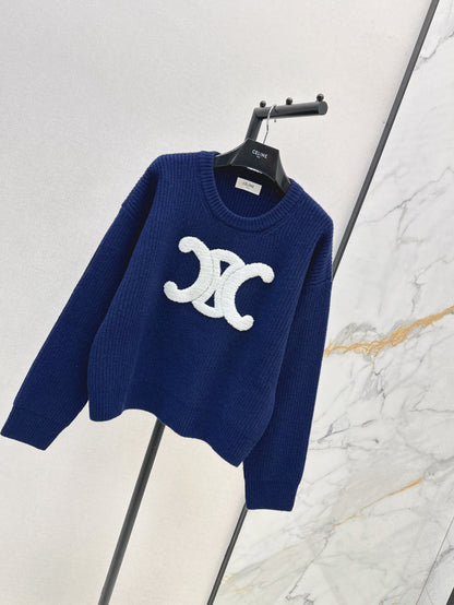 Ce 25fw embroidered sweater