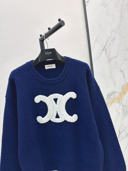 Ce 25fw embroidered sweater