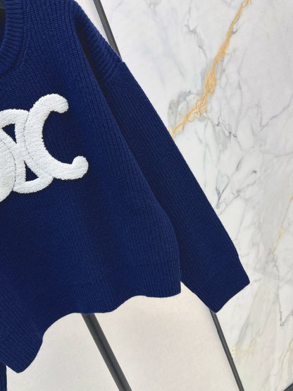 Ce 25fw embroidered sweater