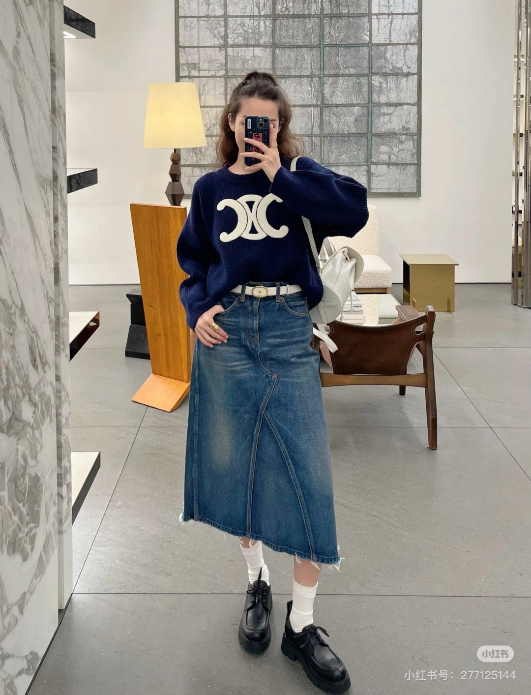 Ce 25fw embroidered sweater
