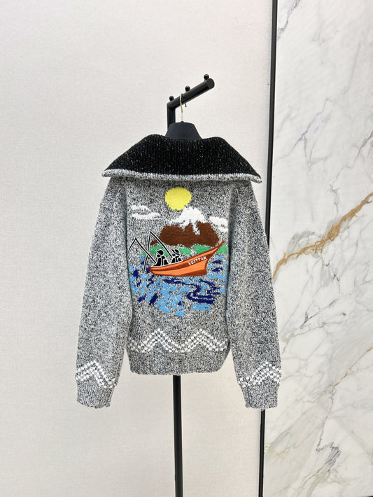 L 25fw jacquard jacket