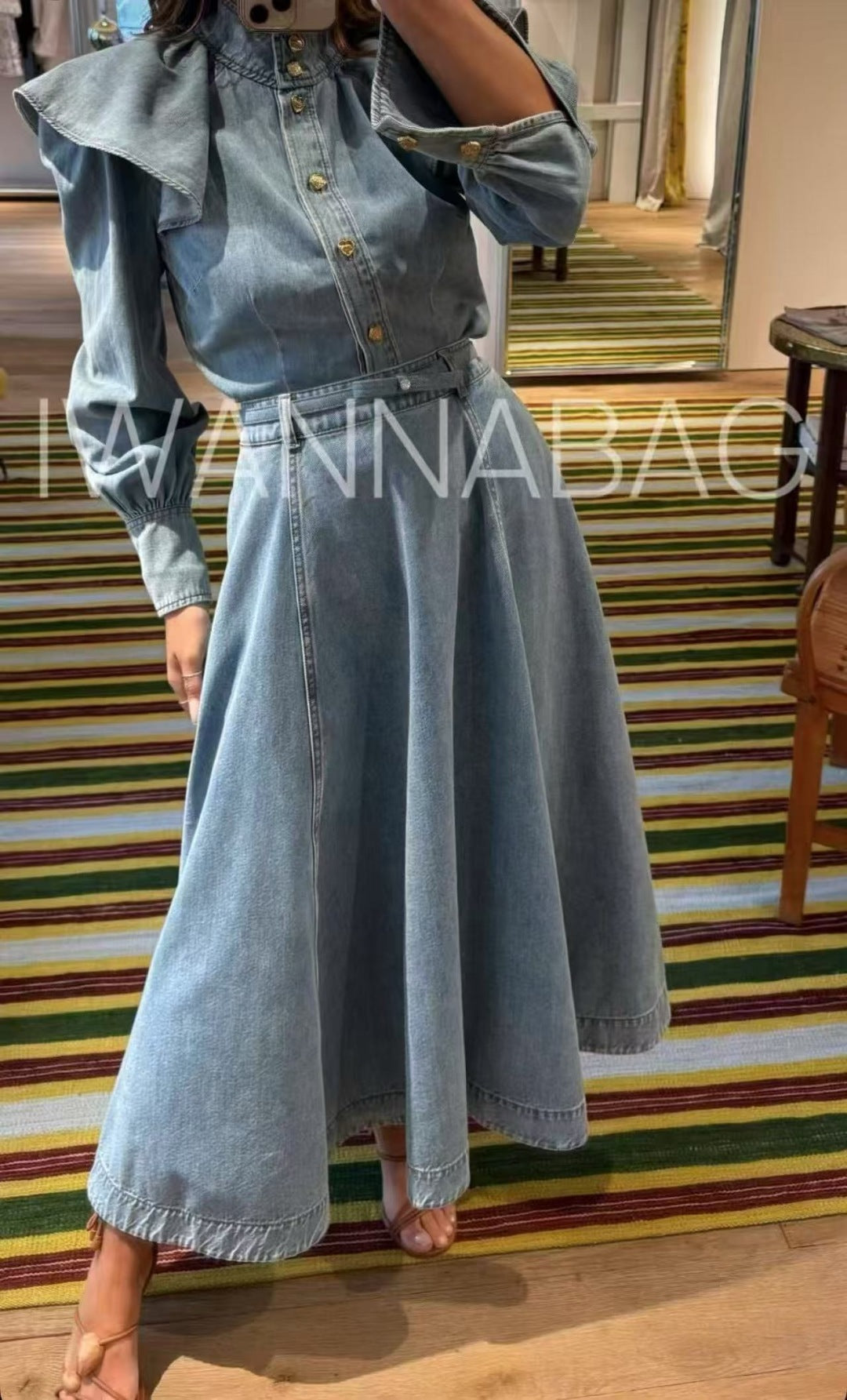 Z 25fw denim skirt