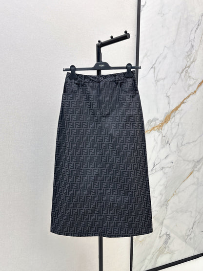 F 25fw jacquard skirt