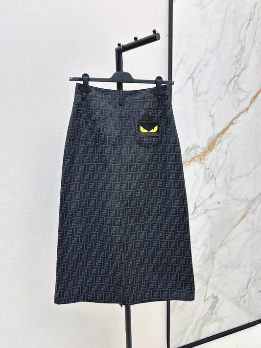 F 25fw jacquard skirt