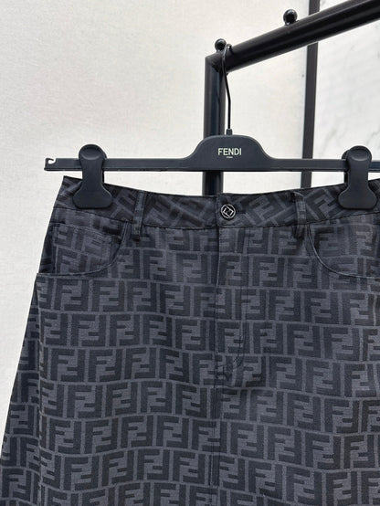 F 25fw jacquard skirt