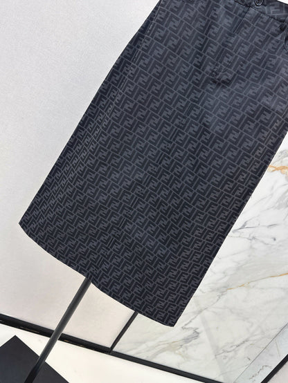 F 25fw jacquard skirt