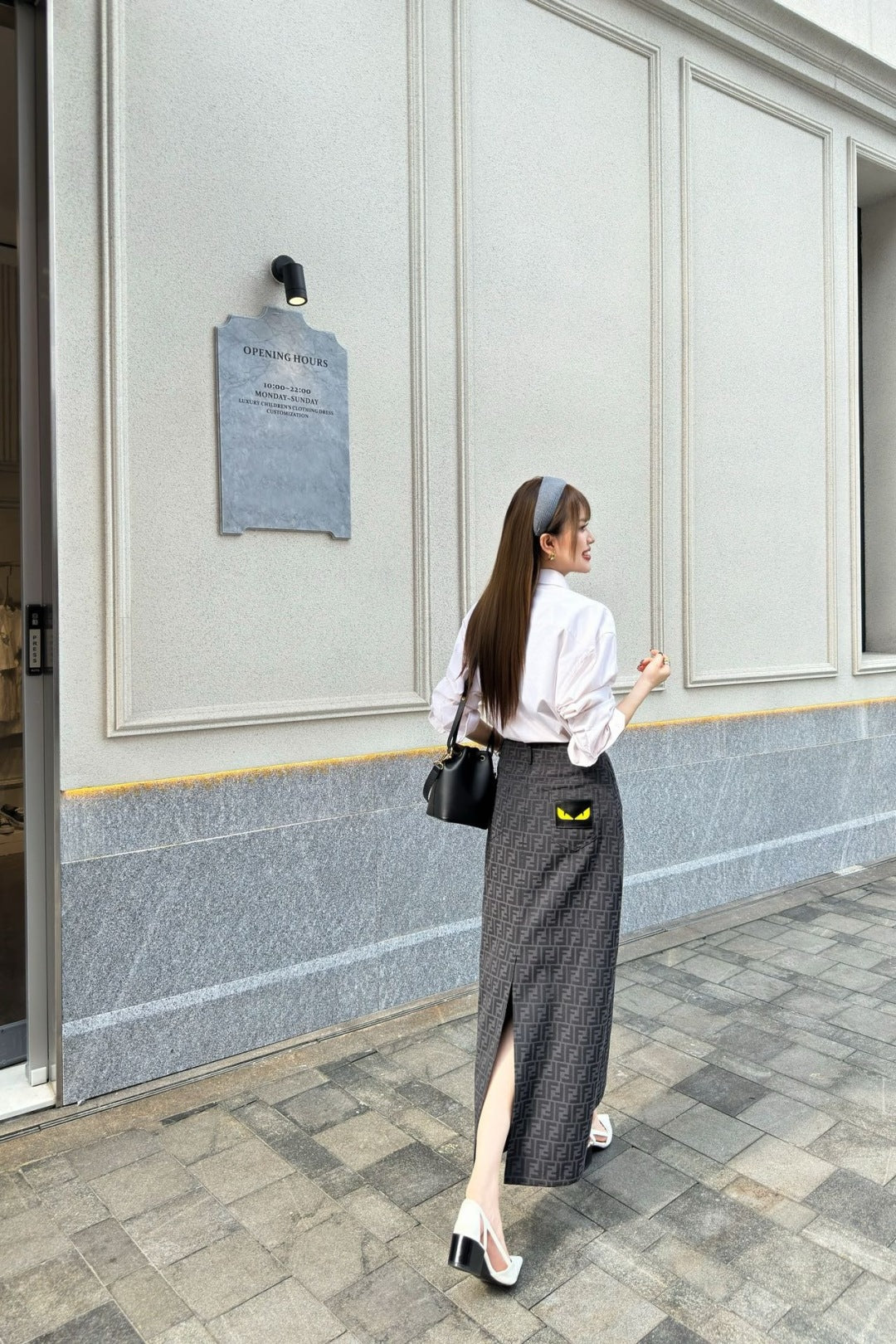 F 25fw jacquard skirt