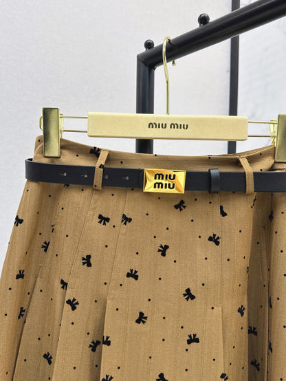M 25fw jacquard skirt