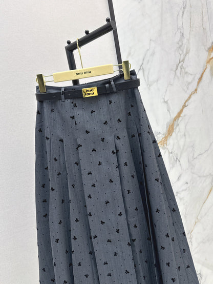 M 25fw jacquard skirt