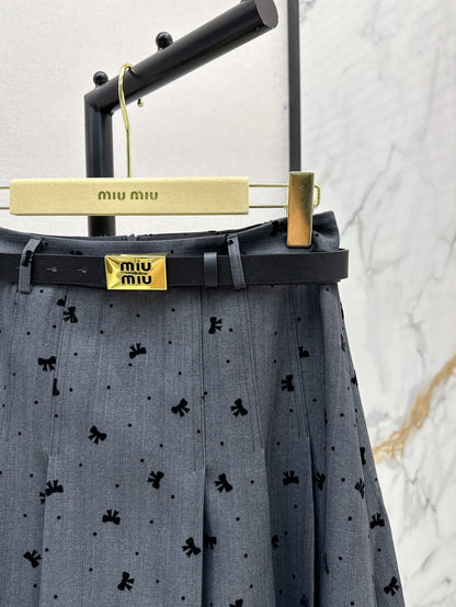 M 25fw jacquard skirt