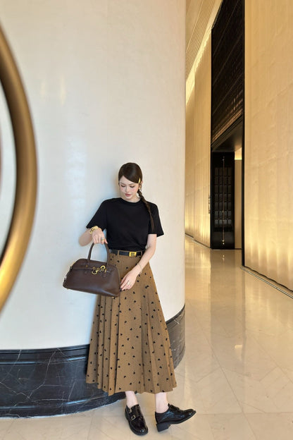 M 25fw jacquard skirt