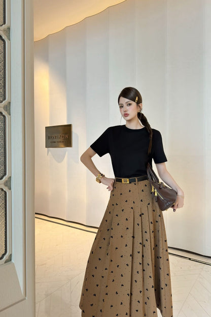 M 25fw jacquard skirt