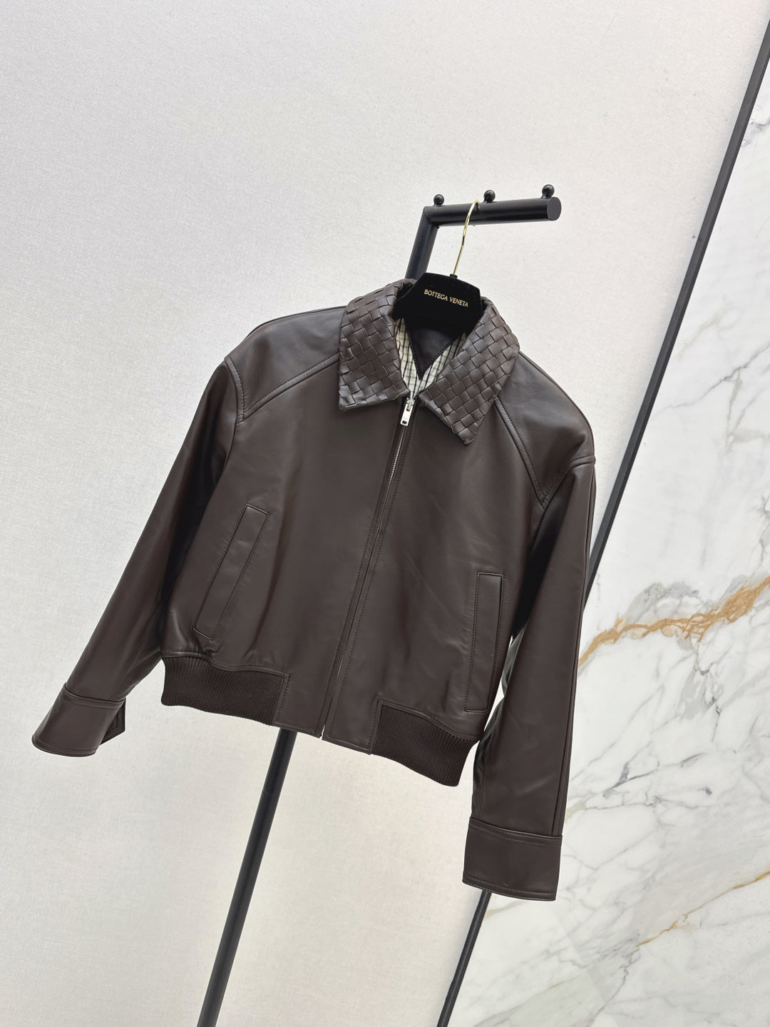 Bo 25fw leather jacket