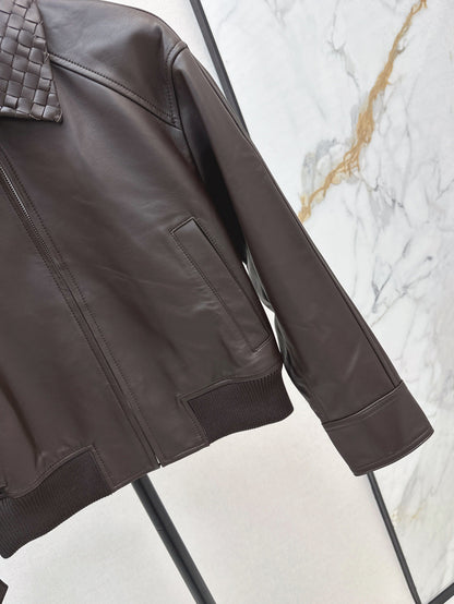 Bo 25fw leather jacket