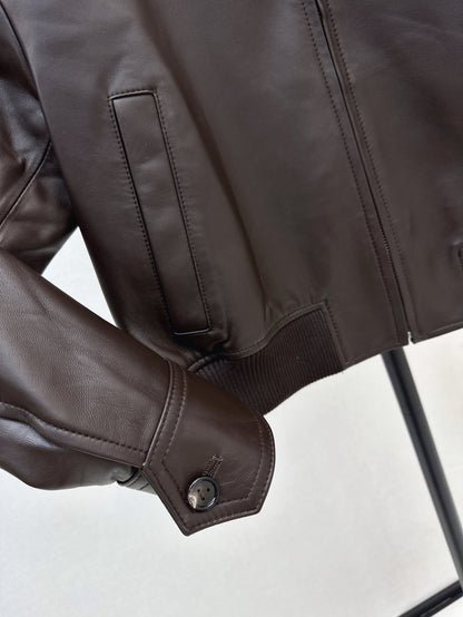 Bo 25fw leather jacket
