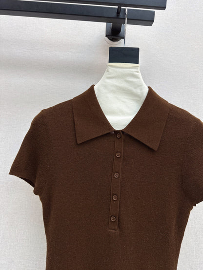 Lor 25fw knitted polo