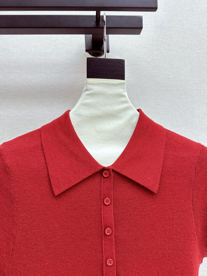 Lor 25fw knitted polo