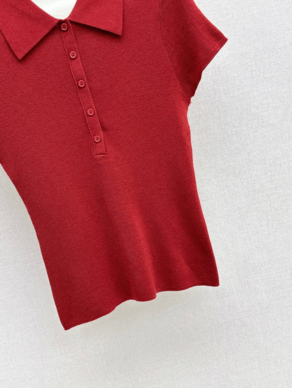 Lor 25fw knitted polo