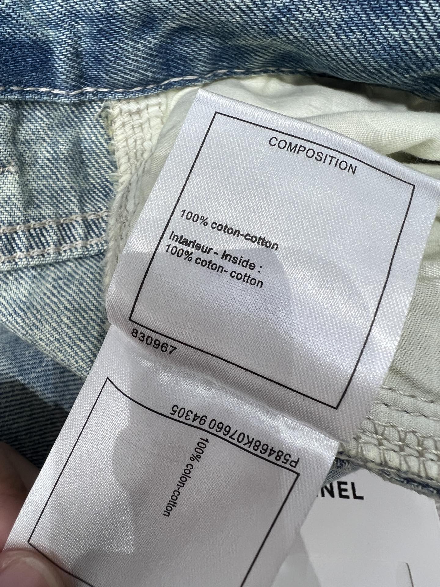C 25fw 3D Animal Print Straight-Leg Denim Pants