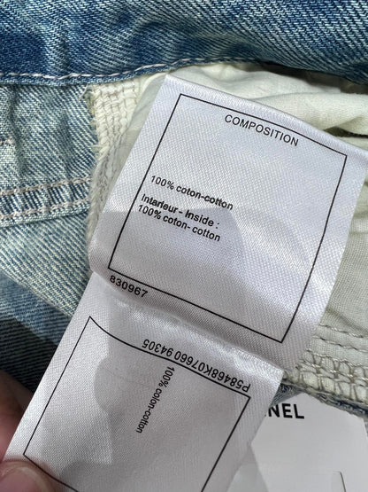 C 25fw 3D Animal Print Straight-Leg Denim Pants