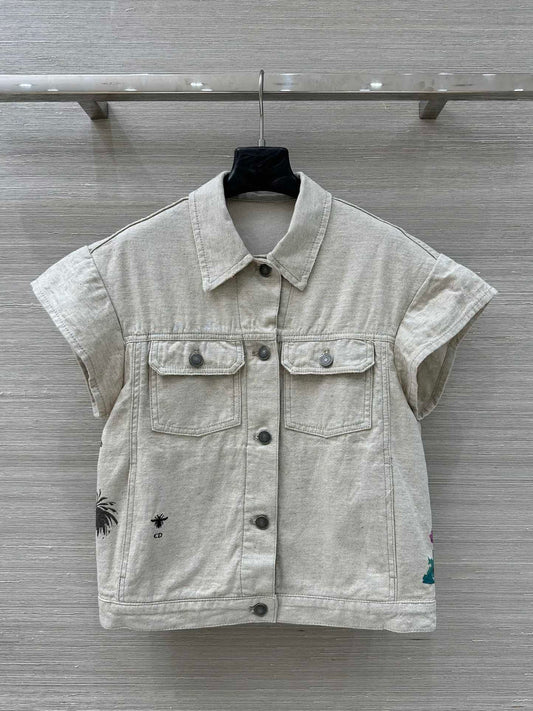 D 25 Souvenir City Limited Edition Denim Vest and Shorts Set