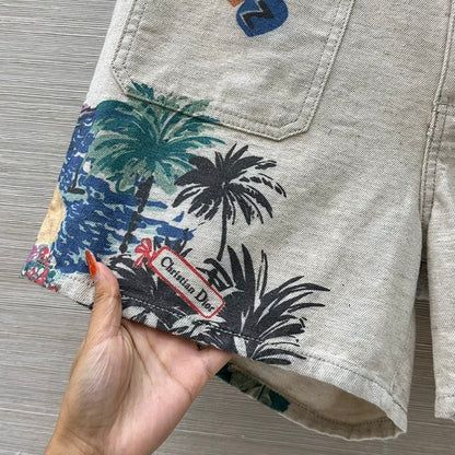 D 25 Souvenir City Limited Edition Denim Vest and Shorts Set