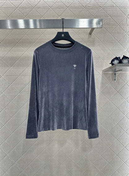 D 25 LOGO embroidered bottoming shirt