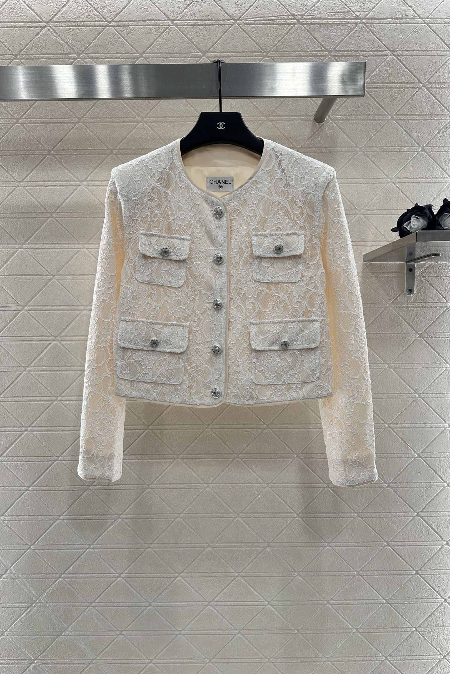 C 25 Lace Embroidered Jacket
