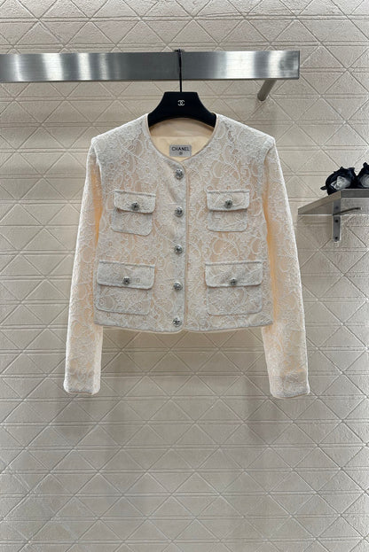 C 25 Lace Embroidered Jacket