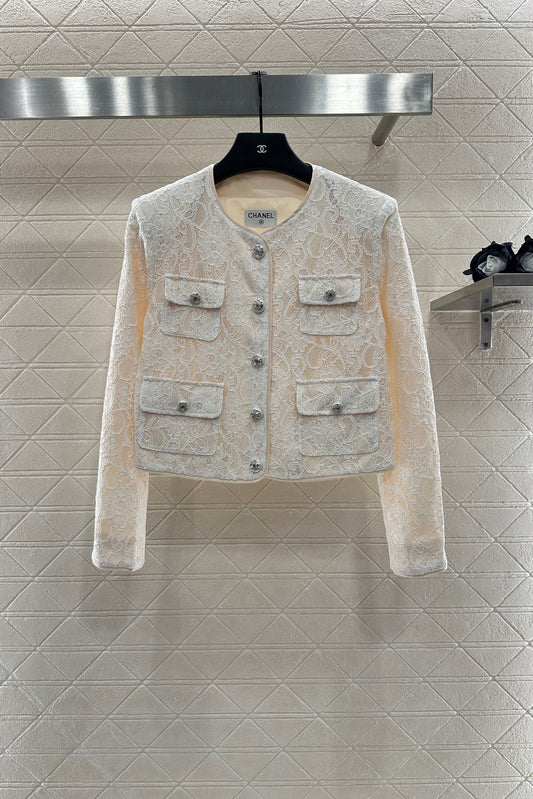 C 25 Lace Embroidered Jacket