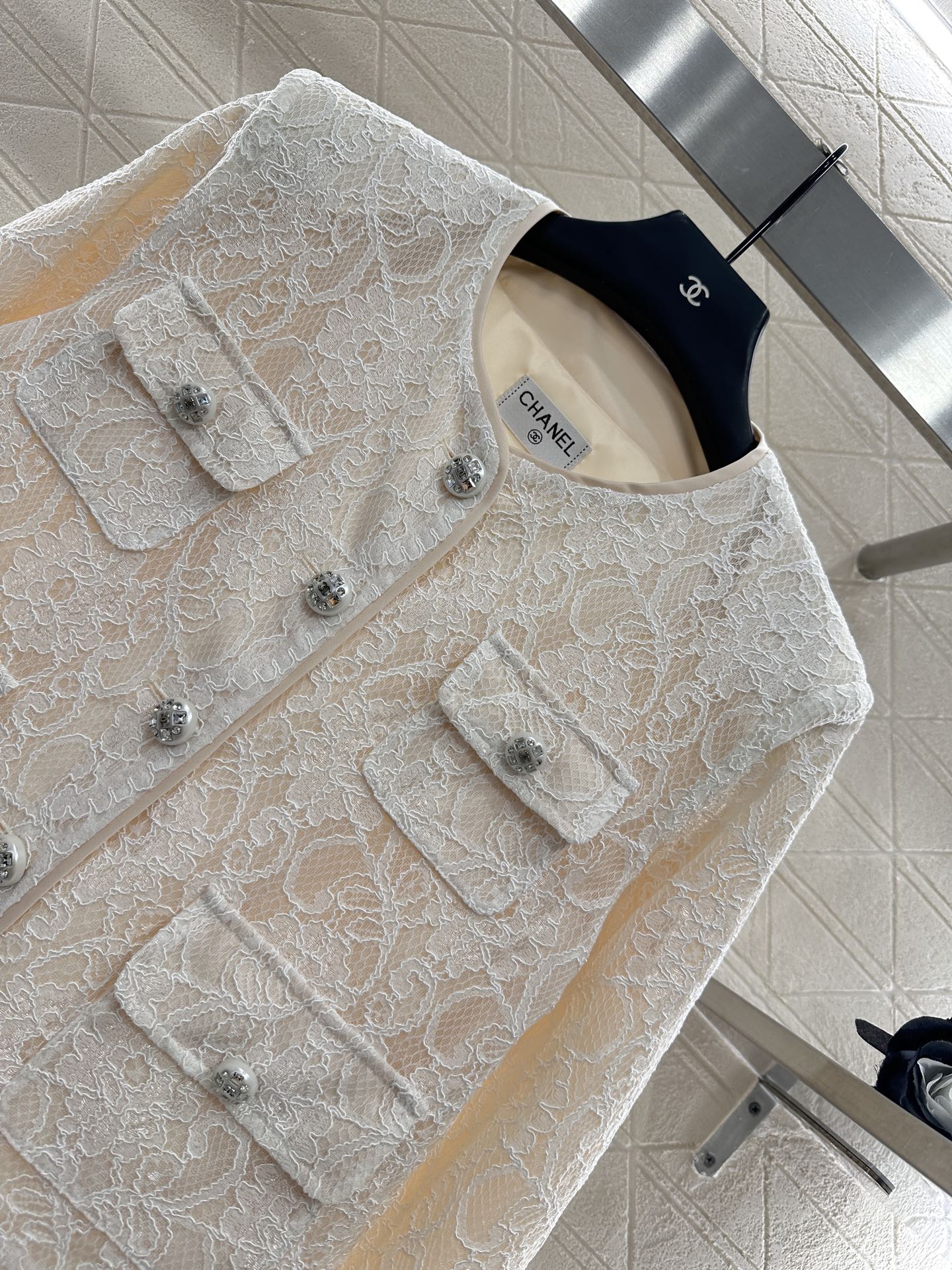 C 25 Lace Embroidered Jacket