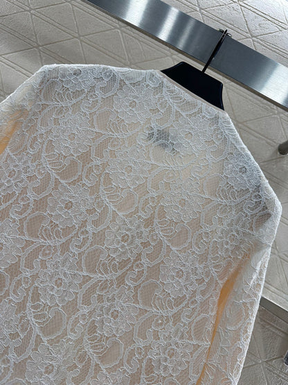 C 25 Lace Embroidered Jacket