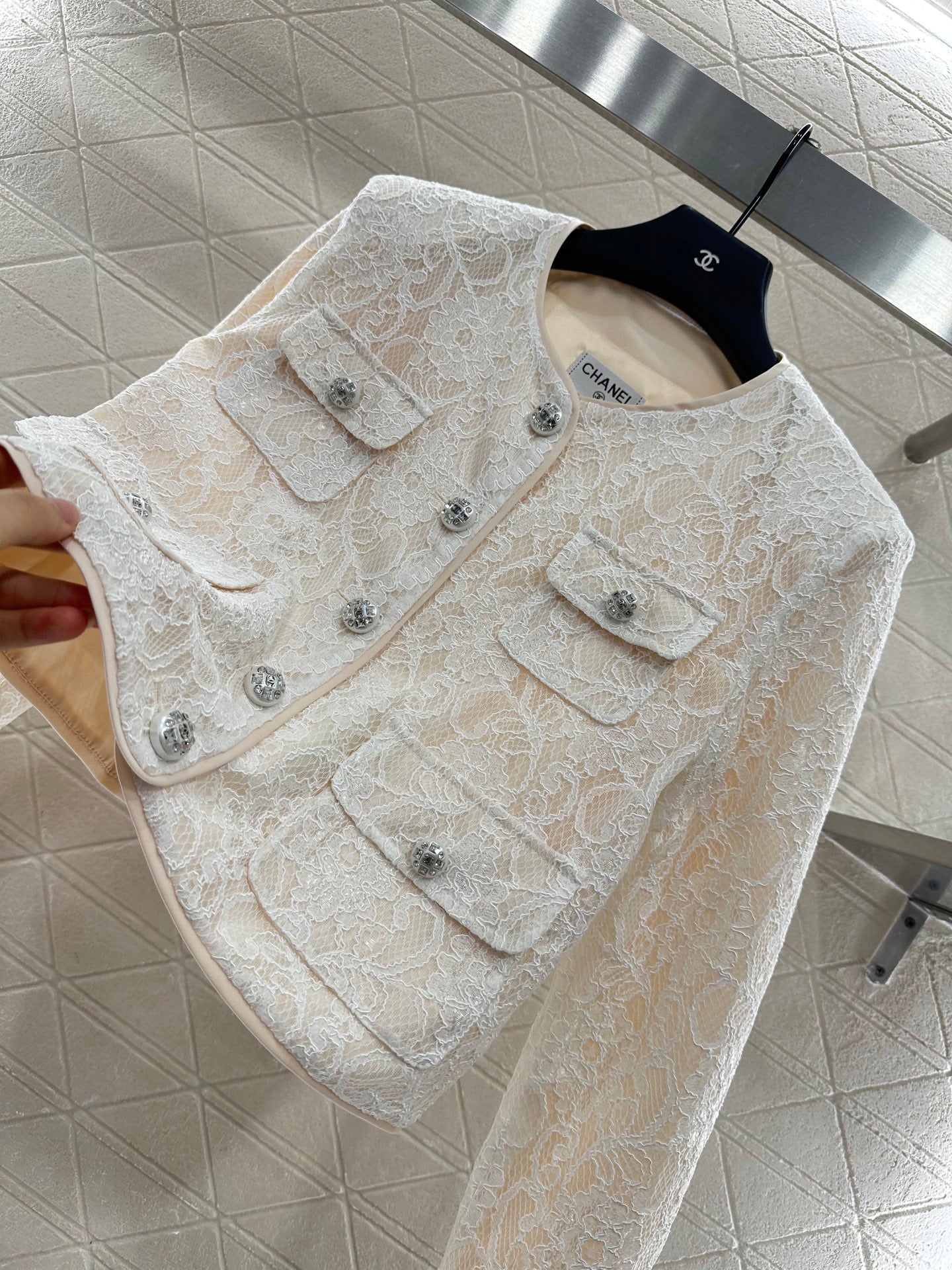 C 25 Lace Embroidered Jacket