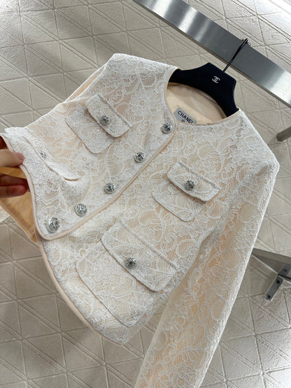 C 25 Lace Embroidered Jacket
