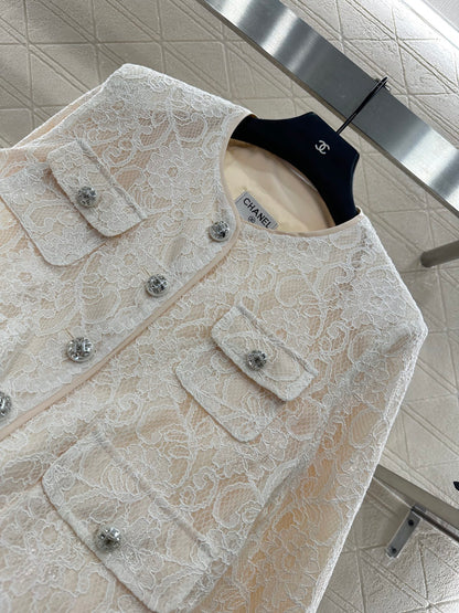C 25 Lace Embroidered Jacket