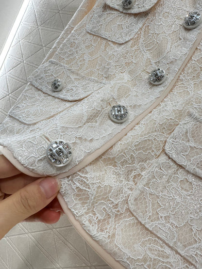 C 25 Lace Embroidered Jacket