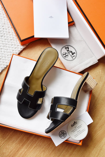 He 25 Cowhide high-heeled sandals（4.5cm）