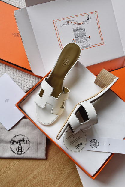 He 25 Cowhide high-heeled sandals（4.5cm）