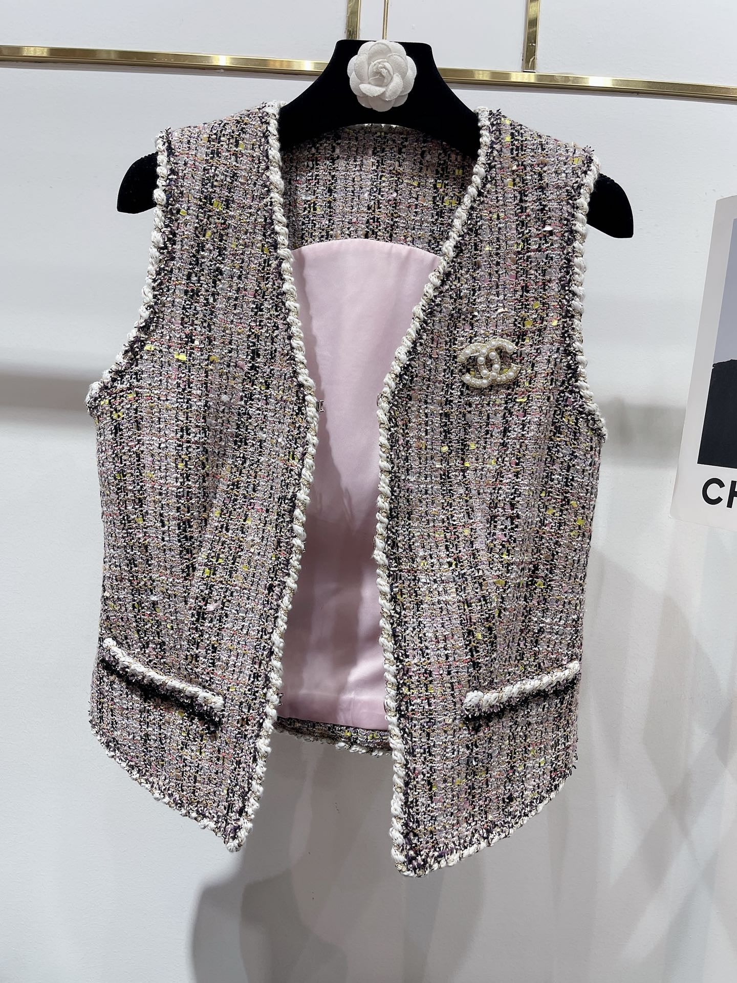 C 25fw Tweed vest
