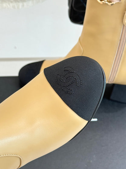 C 25Bfw Runway Style Diamond Chain High Heel Ankle Boots(BLACK/WHITE/YELLOW)