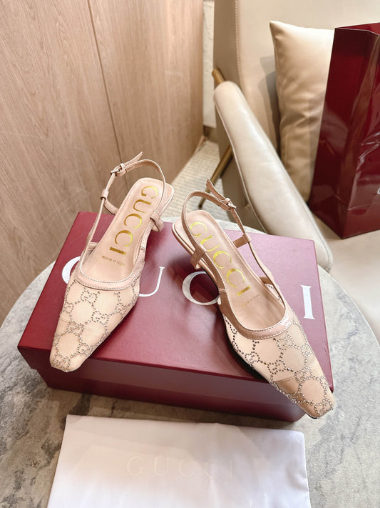 G 25 Mesh upper high heels