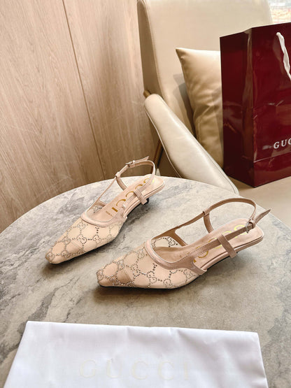 G 25 Mesh upper high heels