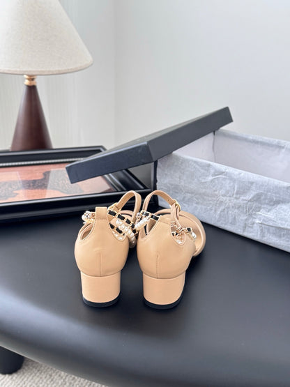 C 25B Mary Jane high heels（BLACK/WHITE/KHAKI）